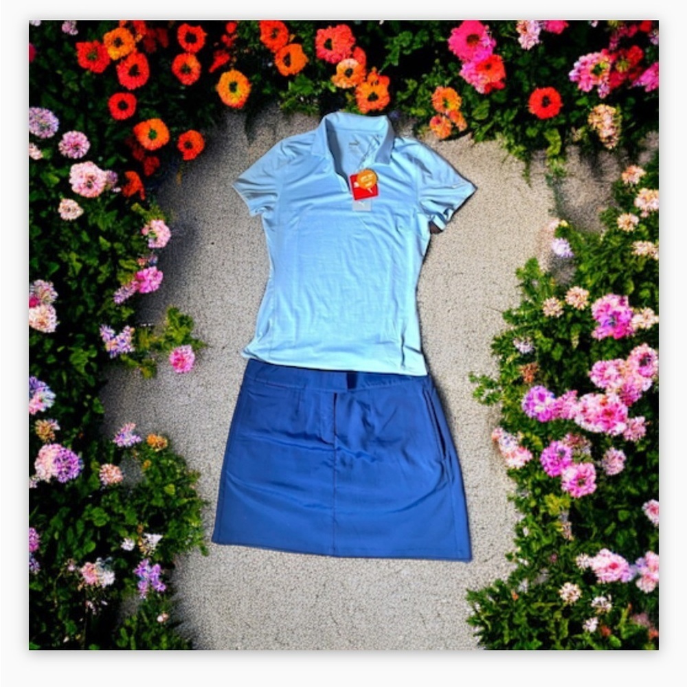 Puma Golf Outfit Bundle NWT - Puma Ladies Polo Sz Xl-fit like Lg Puma Skort 10🍂​